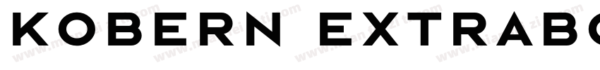 Kobern ExtraBold字体转换